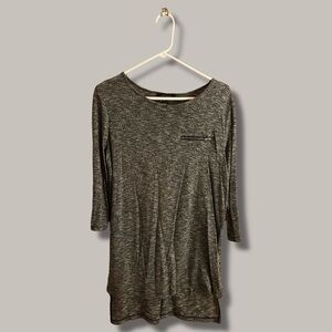 Atmosphere Heather Charcoal Long Sleeve Top